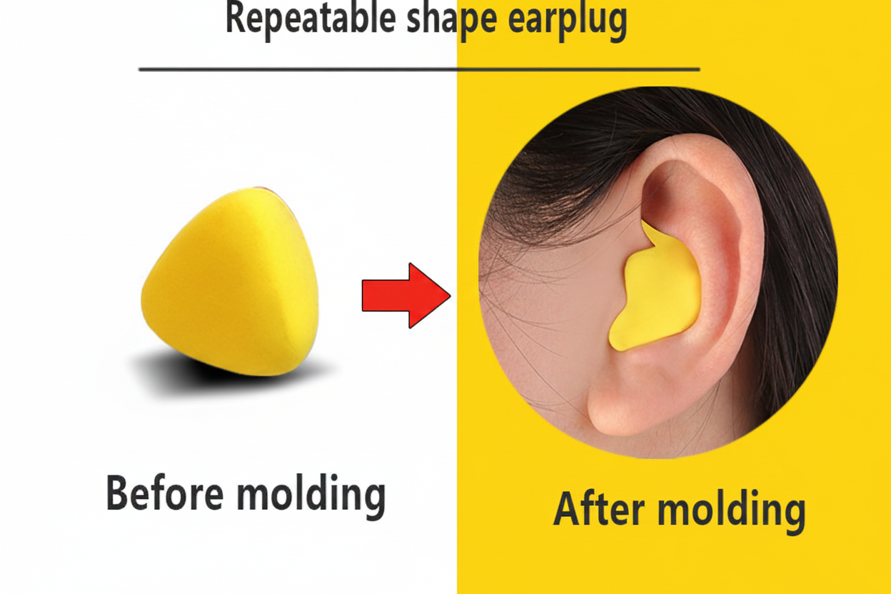 Comfort Fit Sleeping Ear Plugs for Snoring Noise Reduction