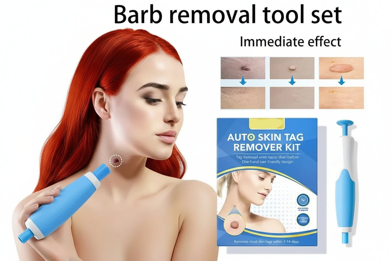 Skin Tag Removal Kit with Silicone Bands & Pen Band Tool