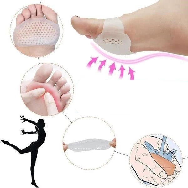 Soft Metatarsal Cushion Pads for Forefoot Support. Set of 2