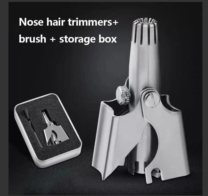 Precision Stainless Steel Nose Hair Trimmer for Gentle Grooming