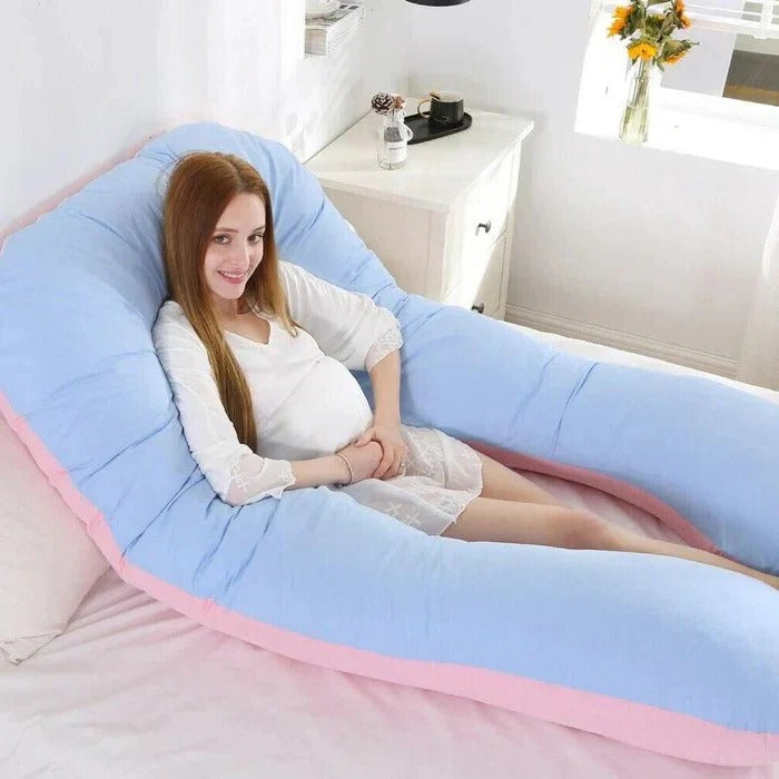 U-Shaped Body Pillow – Adjustable Full-Length Cushion for Sleep