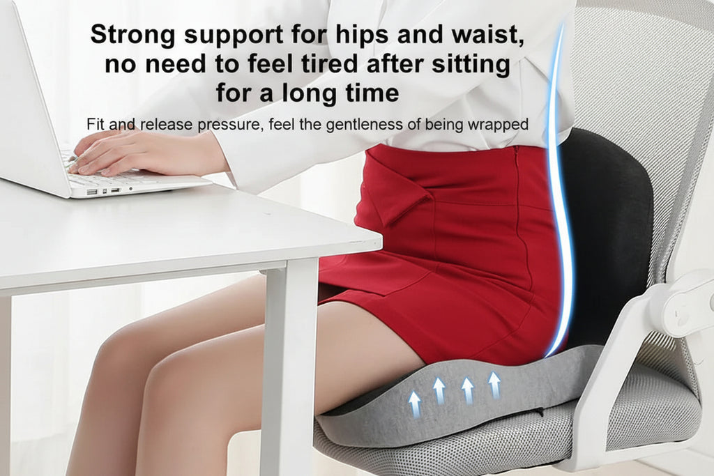 Orthopedic Lumbar Support Pillow For Car Seat And Chair