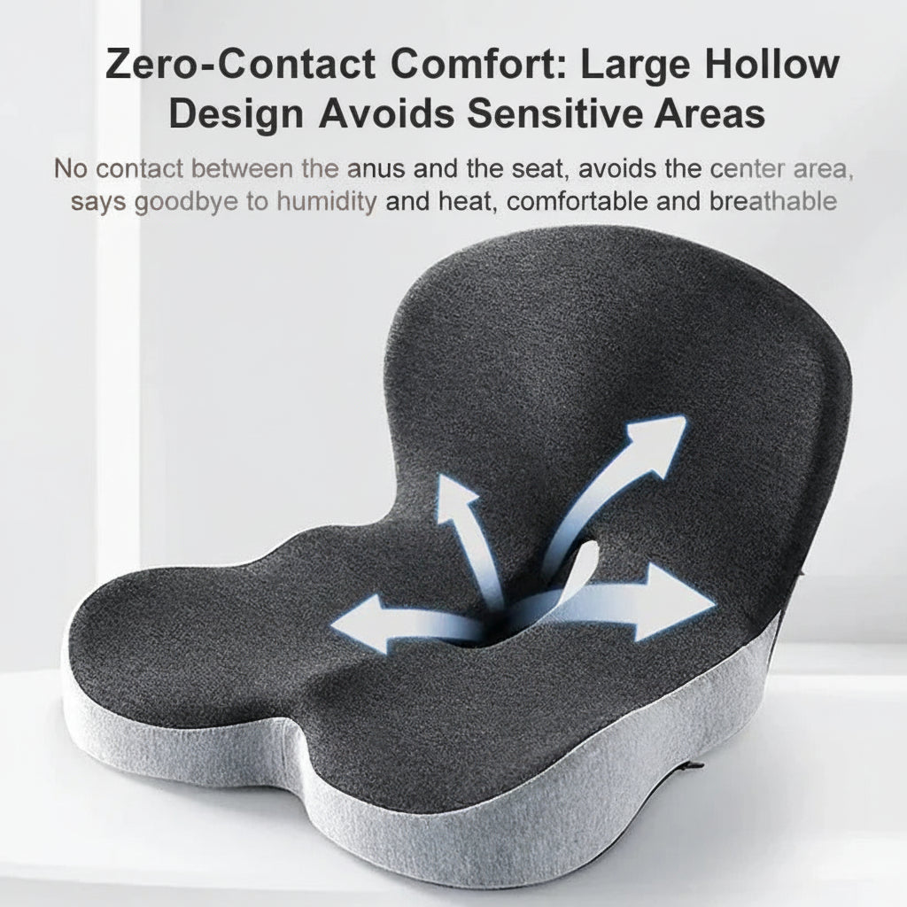 Orthopedic Lumbar Support Pillow For Car Seat And Chair